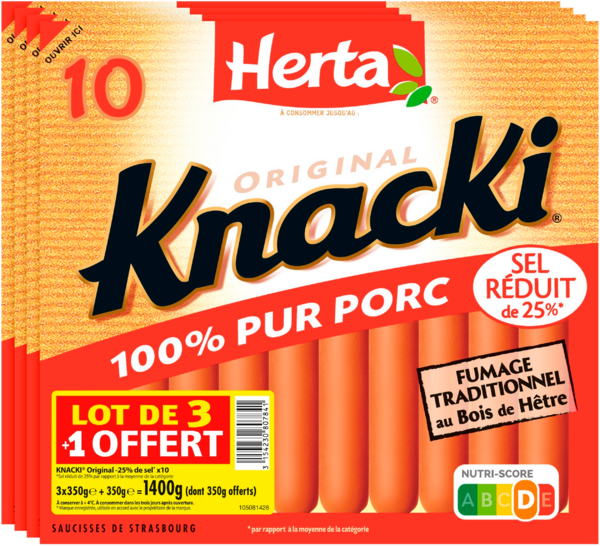 Knacki Herta Auchan Remises en beauté