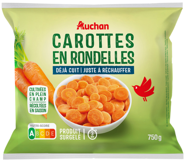 Carottes En Rondelles Déjà Cuites Surgelées Auchan