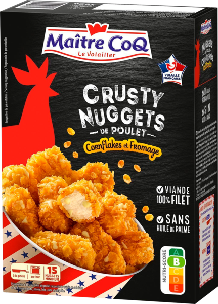 Nuggets De Poulet Crusty Surgelés Maître Coq 