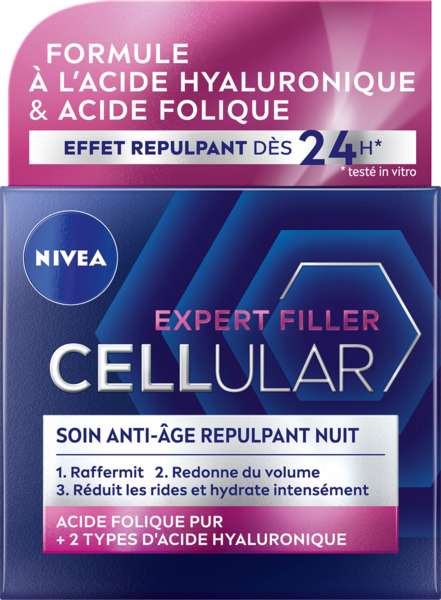 Soin Nuit Anti-Âge Repulpant Expert Filler Cellular Nivea