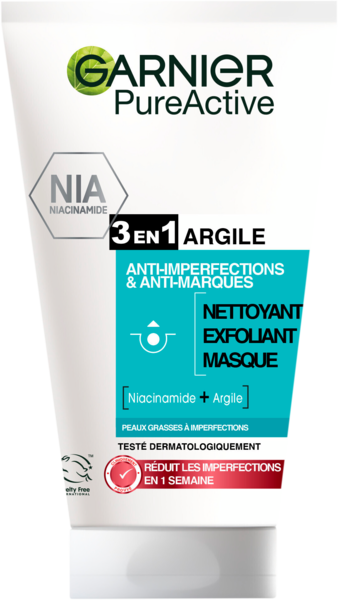 Soin Visage 3 En 1 Argile Pureactive Garnier Auchan Remises en beauté
