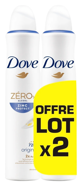 Déodorant Atomiseur Zero Dove Auchan Remises en beauté