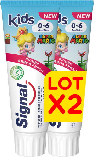 Dentifrice Super Mario Enfant Signal Auchan Remises en beauté