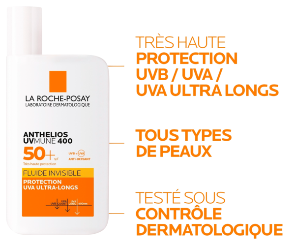 La Roche-Posay Anthelios Fluide Invisible Uvmune 400 Avec Parfum Spf50+ Auchan Remises en beauté