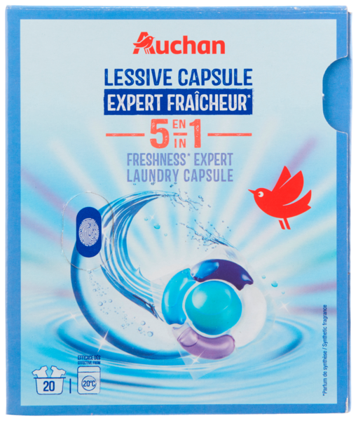 Lessive Capsule Expert Fraicheur Auchan Auchan Remises en beauté