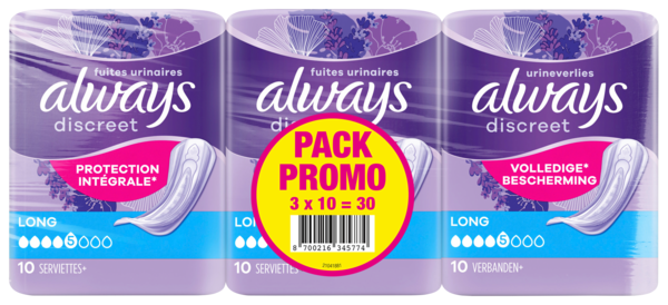Serviettes Long Ultra Days Always Auchan Remises en beauté
