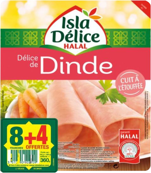 Delice De Dinde Halal Isla Delice Auchan Remises en beauté