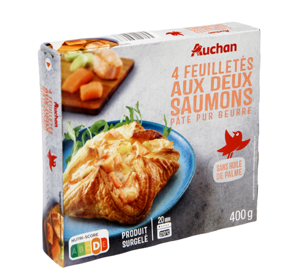 Feuilletés Aux Deux Saumons Surgelés Auchan