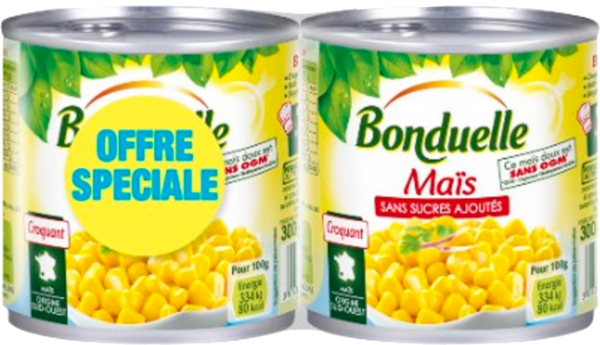 Maïs Sans Sucres Ajoutés Bonduelle