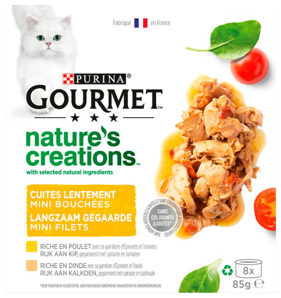 Nature's Creation Multipack Au Poulet Et À La Dinde Purina Gourmet