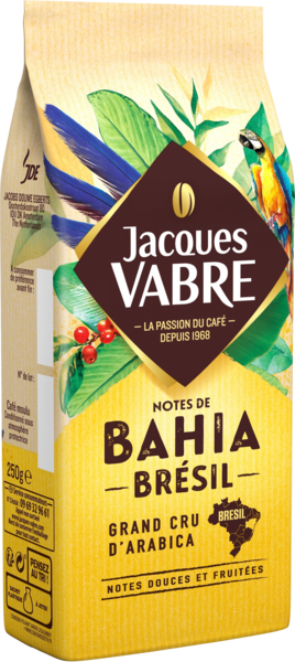 Café Moulu Notes De Bahia 100% Arabica Jacques Vabre Auchan Remises en beauté, c'est aussi dans votre Super