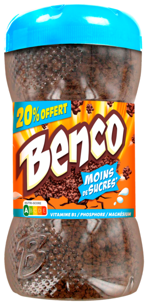 Chocolat En Granulés Réduit En Sucres Benco