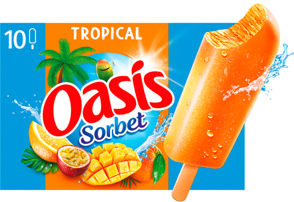 Batônnets Glacés Sorbet Tropical Oasis
