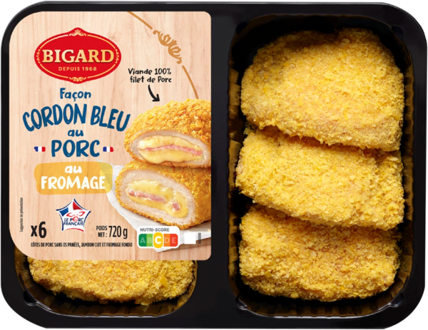 6 Façon Cordons Bleus Au Porc Bigard