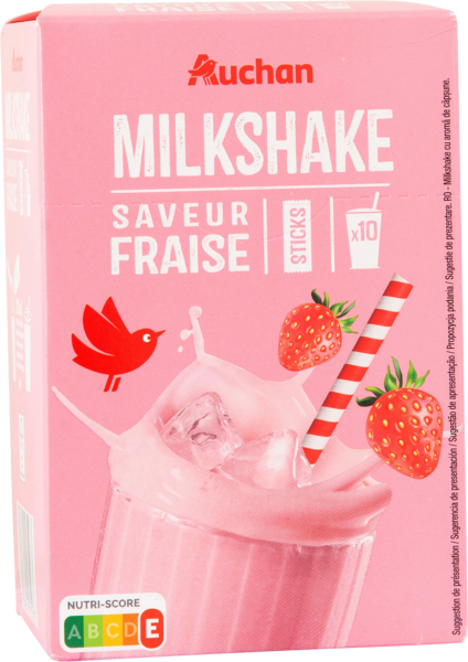 Milk Shake Fraise Auchan