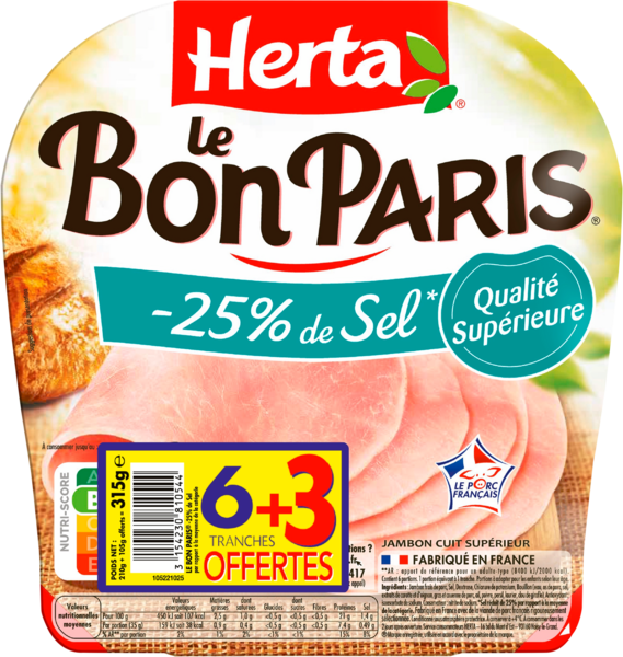 Jambon Le Bon Paris Herta