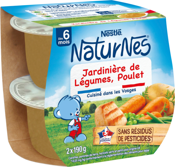 Petits Pots De Jardinière De Légumes Et Poulet Naturnes