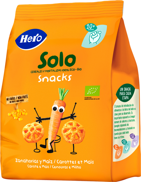 Snacks Carotte Et Maïs Hero Solo Bio