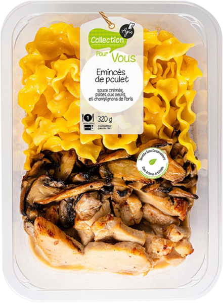 Émincés De Poulet Aux Champignons Et Pâtes Auchan L'apéro, ça n'a pas de prix. Ou un tout petit.