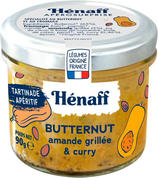 Tartinable Butternut Amande Grillée Et Curry Henaff Auchan L'apéro, ça n'a pas de prix. Ou un tout petit.