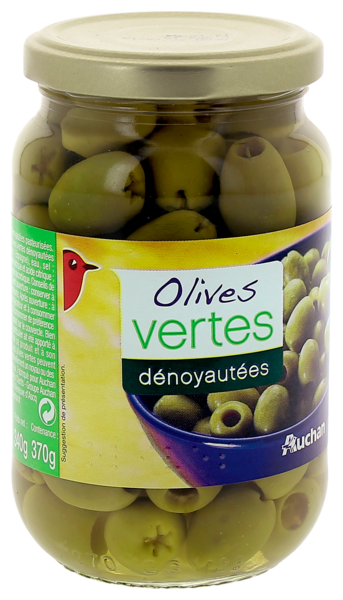 Olives Vertes Dénoyautées Auchan