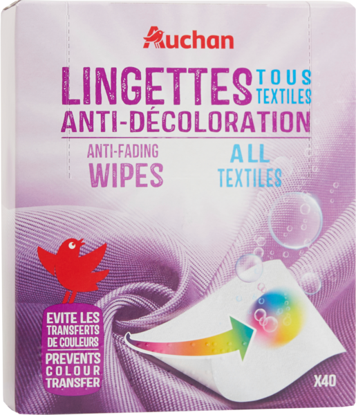 Lingettes Antidécoloration Auchan