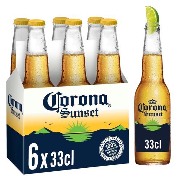 Bière Corona Sunset