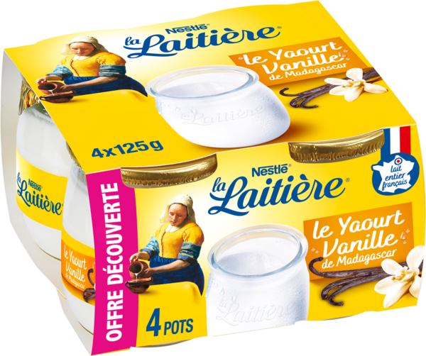 Yaourt La Laitière Auchan L'apéro, ça n'a pas de prix. Ou un tout petit.