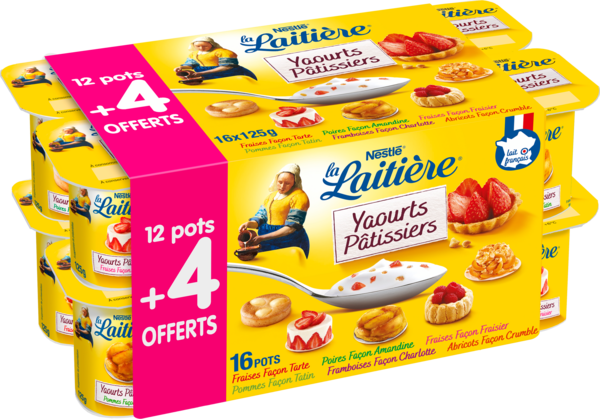 La Laitière Yaourts Patissiers Auchan L'apéro, ça n'a pas de prix. Ou un tout petit.