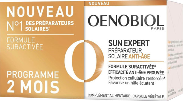 Oenobiol Gamme Sun Expert Auchan Pour les peaux à tendance économe