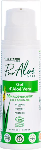 Pur Aloé Gel D'aloe Vera Bio Auchan Pour les peaux à tendance économe