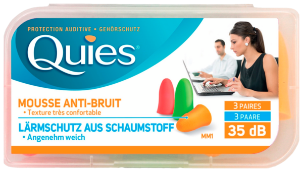 Quies Protection Auditive Mousse Confort Auchan Pour les peaux à tendance économe