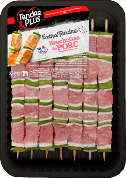 Brochettes De Porc Tendre & Plus Auchan C'est bon de rentrer moins cher