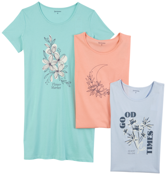 Maxi Tee-Shirt Nuit Femme Inextenso Auchan C'est bon de rentrer moins cher