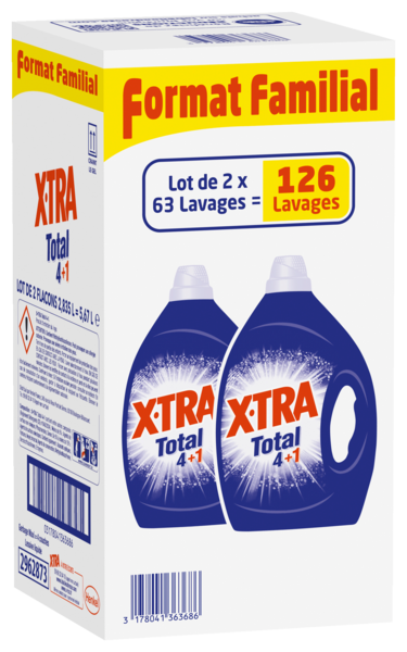 Lessive Liquide Total 4+1 X-Tra 