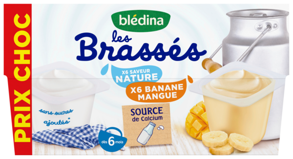 Brassés Nature & Banane Mangue Bledina 