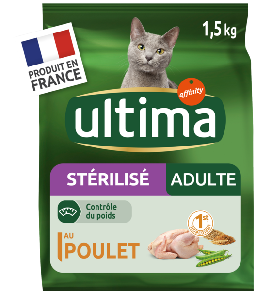 Croquettes Pour Chat Adulte Stérilisé Au Poulet Ultima Auchan C'est bon de rentrer moins cher