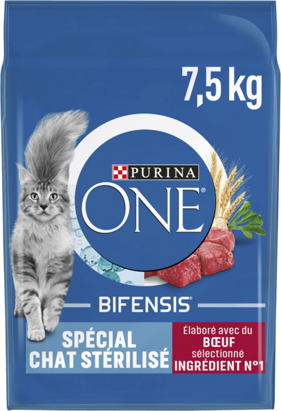 Croquettes Au Boeuf Pour Chat Stérilisé Purina One Auchan C'est bon de rentrer moins cher