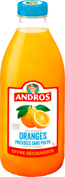 Pur Jus D'orange Sans Pulpe Andros