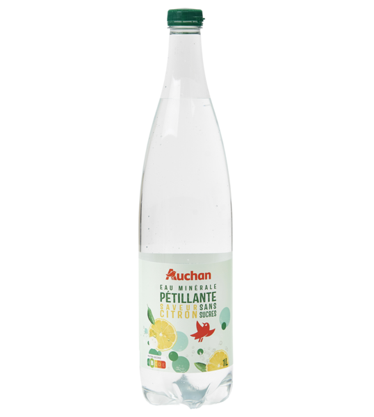 Eau Minérale Pétillante Saveur Citron Auchan Auchan C'est bon de rentrer moins cher