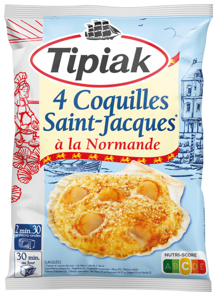 Coquilles Saint-Jacques Normande Surgelées Tipiak Auchan C'est bon de rentrer moins cher