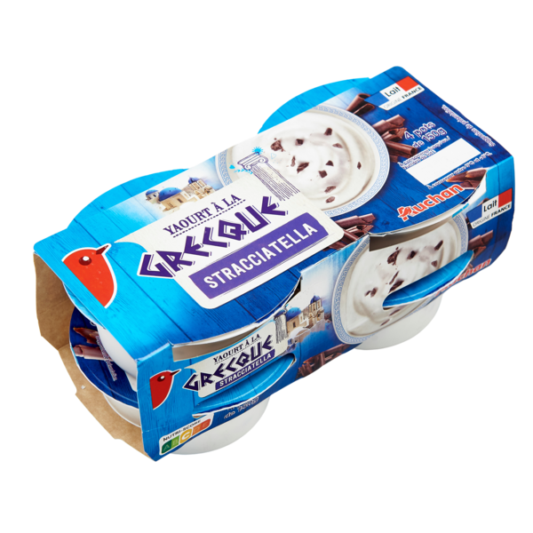 Yaourt À La Grecque Stracciatella Auchan