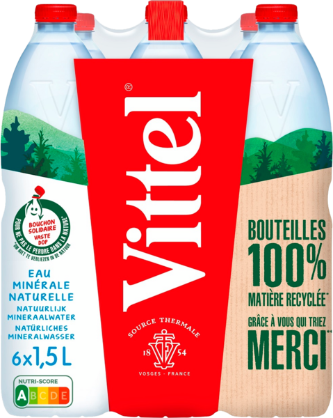 50% De Remise Immédiate Sur Le 2Ème Au Choix Sur La Gamme Vittel Auchan C'est bon de rentrer moins cher