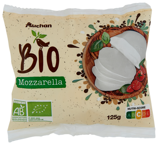 Mozzarella Auchan Bio Auchan C'est bon de rentrer moins cher