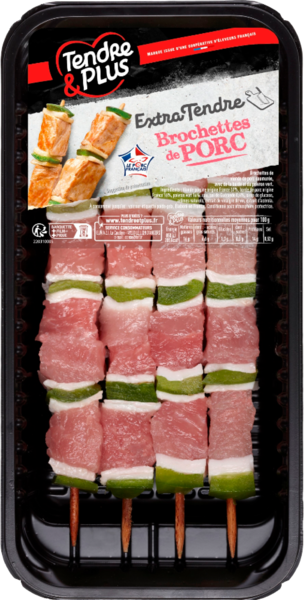 4 Brochettes De Porc Tendre & Plus Auchan Les prix bas qui font du bien au quotidien