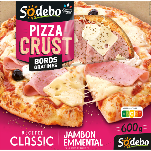 Pizza Crust Classic Jambon Emmental Sodebo