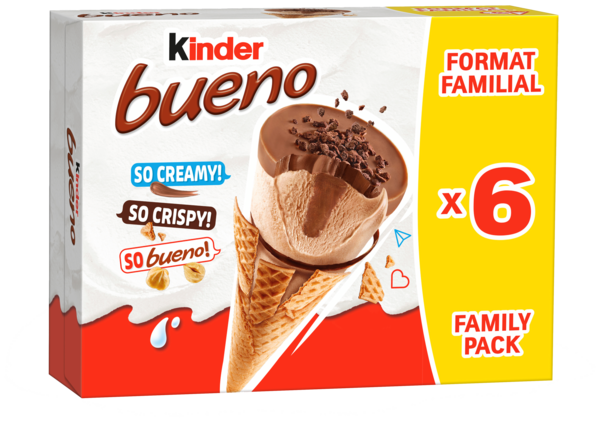 Glace Cône Kinder Bueno White Auchan Les prix bas qui font du bien au quotidien