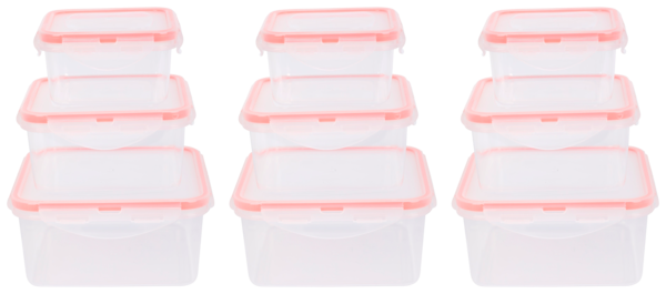 Lot De 9 Boites En Plastique Actuel Auchan Les prix bas qui font du bien au quotidien