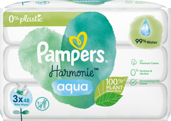 Pampers Harmonie Aqua Lingettes