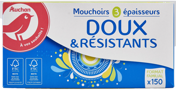 Mouchoirs Home Boite  Doux Et Resistant Auchan